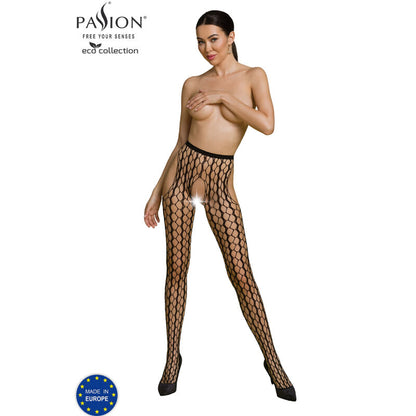 PASSION ECO COLLECTION BODYSTOCKING ECO S007 BLACK