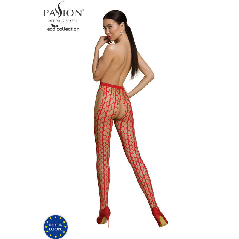 PASSION ECO COLLECTION BODYSTOCKING ECO S007 RED