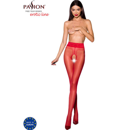 PASSION TIOPEN 001 RED TIGHTS 1 2 20 DEN