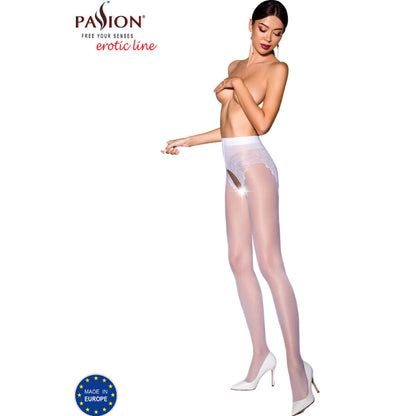 PASSION TIOPEN 006 WHITE TIGHTS 1 2 30 DEN