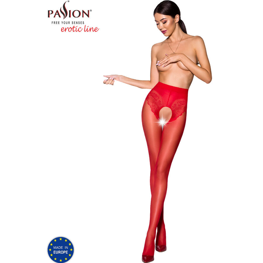 PASSION TIOPEN 006 RED TIGHTS 1 2 30 DEN