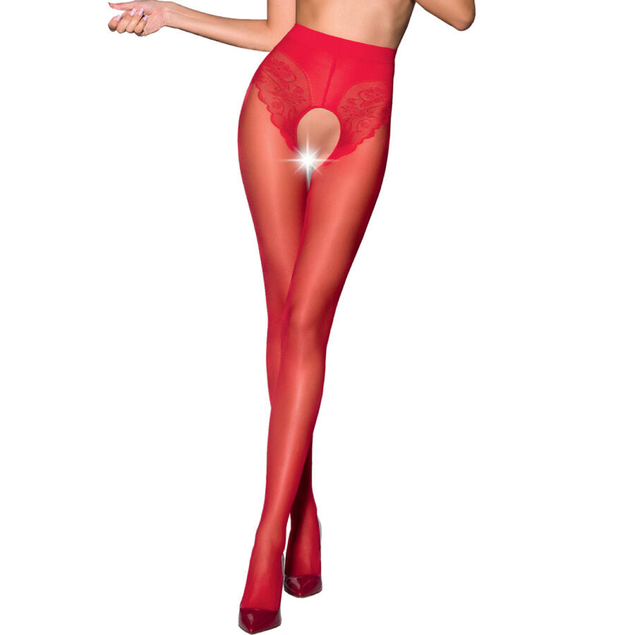 PASSION TIOPEN 006 RED TIGHTS 1 2 30 DEN