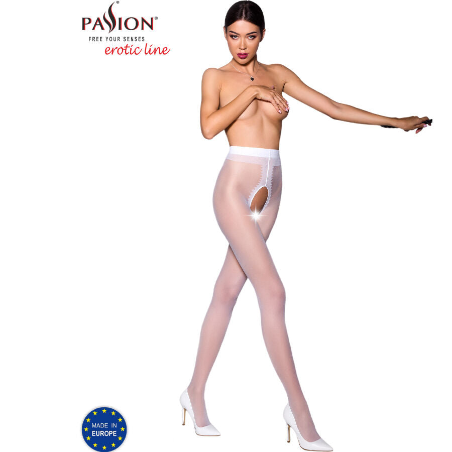 PASSION TIOPEN 007 WHITE TIGHTS 1 2 20 DEN