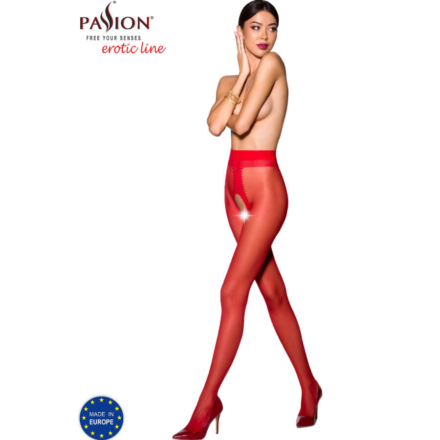 PASSION TIOPEN 007 RED TIGHTS 1 2 20 DEN