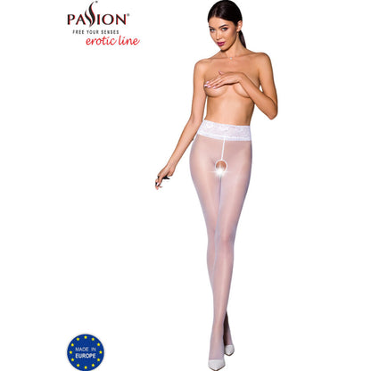 PASSION TIOPEN 008 WHITE TIGHTS 1 2 30 DEN