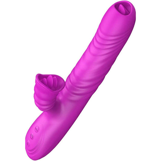 ARMONY ANGELIA MULTIFUNCTION VIBRATOR DOUBLE TONGUE VIOLET HEAT EFFECT