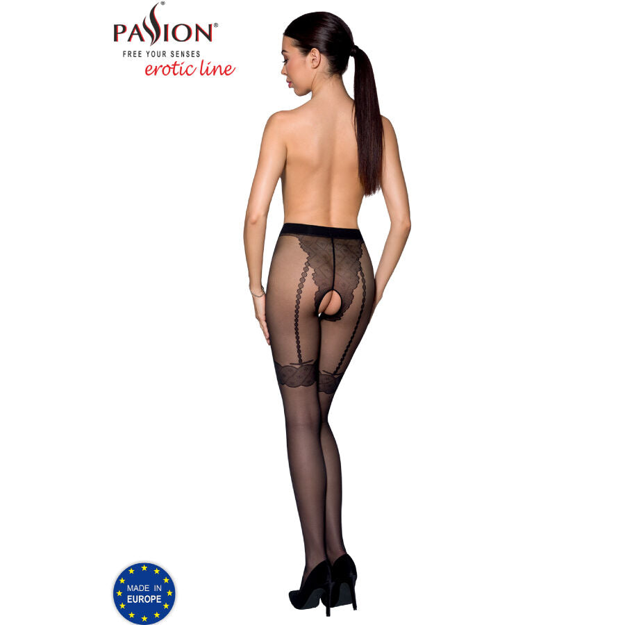 PASSION TIOPEN 016 BLACK TIGHTS 1 2 20 DEN