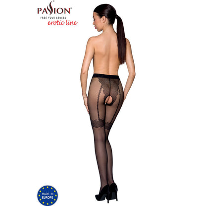 PASSION TIOPEN 016 BLACK TIGHTS 1 2 20 DEN