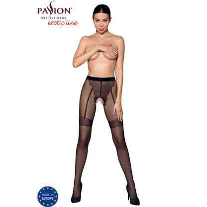 PASSION TIOPEN 016 BLACK TIGHTS 3 4 20 DEN