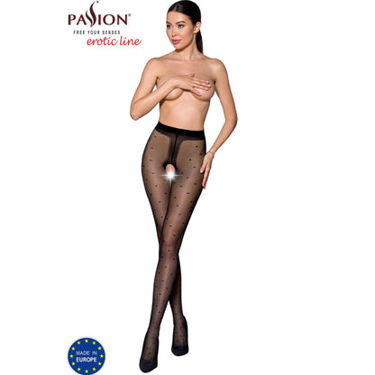 PASSION TIOPEN 018 BLACK TIGHTS 1 2 20 DEN