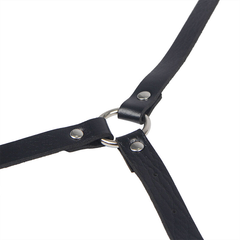 SUBBLIME LEATHER BODY HARNESS BLACK ONE SIZE