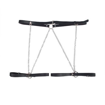 SUBBLIME LEATHER BELT HARNESS BLACK ONE SIZE