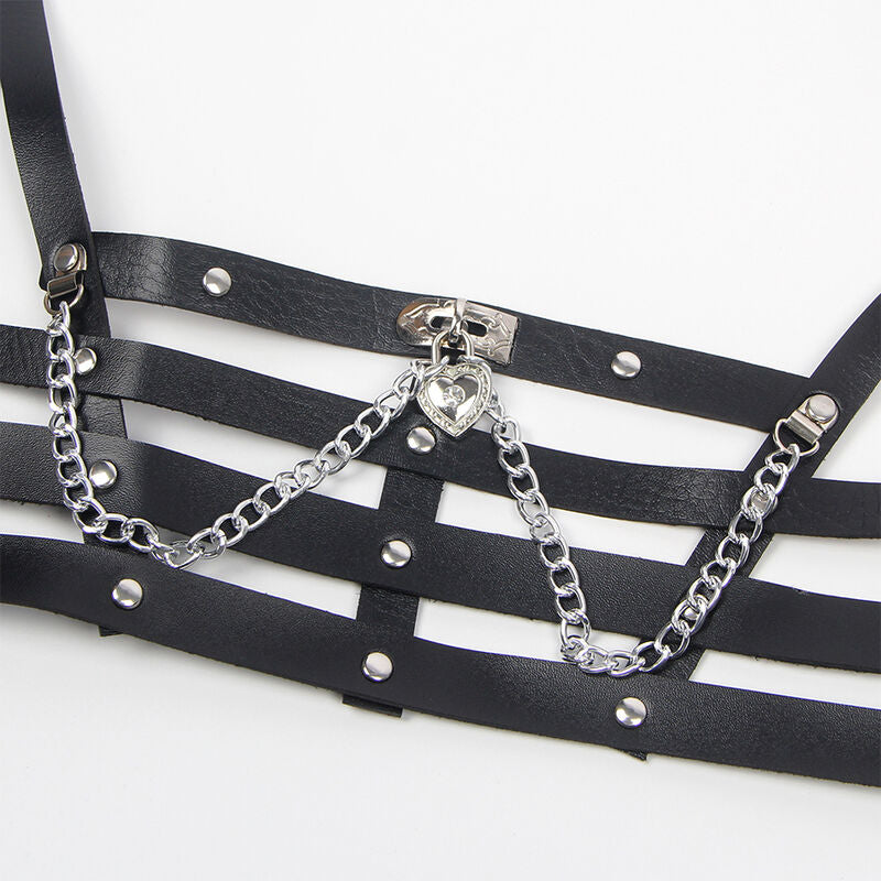 SUBBLIME CORSET HARNESS WITH CHAINDETAIL ONE SIZE