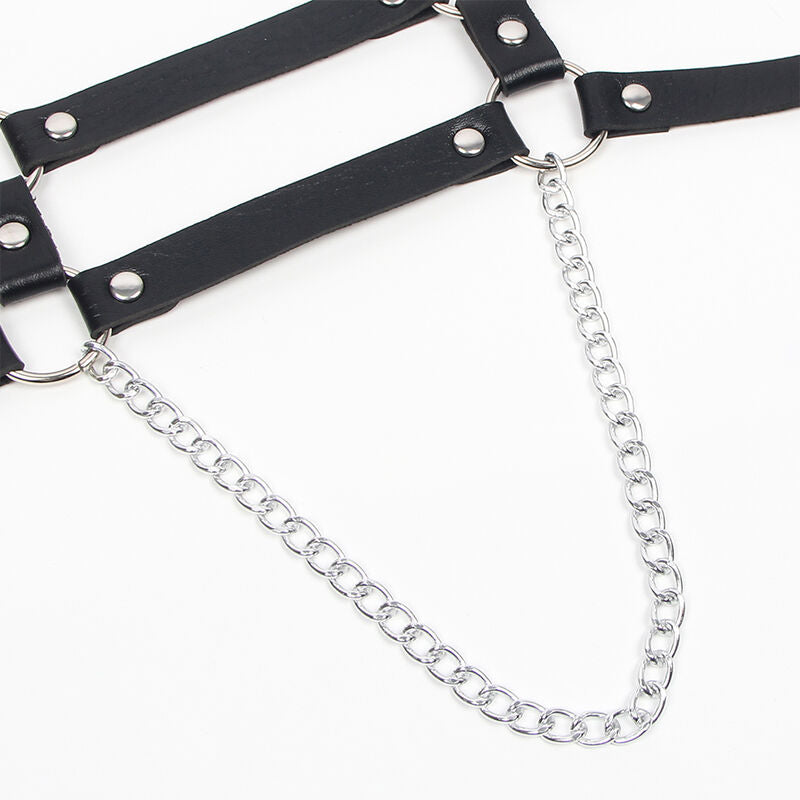 SUBBLIME HARNESS WITH STRAPS AND CHAINDETAILS ONE SIZE