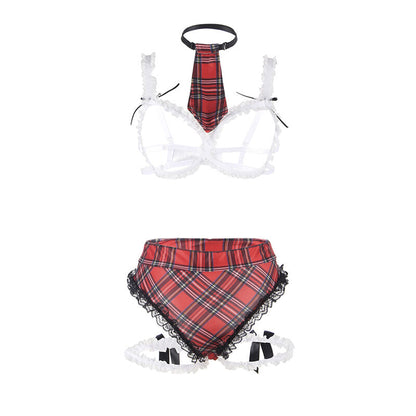 SUBBLIME SEXY SCHOOLGIRL COSTUME WITH BRA S M