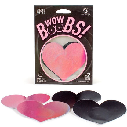 SECRET PLAY WOW BOOBS HEART NIPPLE COVERS