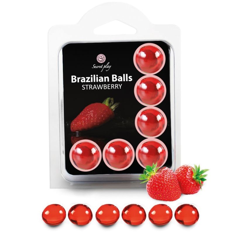 SECRETPLAY SET 6 BRAZILIAN BALLS STRAWBERRY