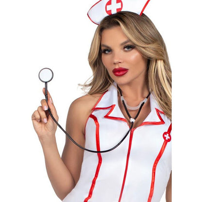 LEG AVENUE HEAD NURSE COSTUME WHITE S M