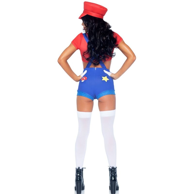 LEG AVENUE SEXY COSTUME MARIO BROS RED BLUE S