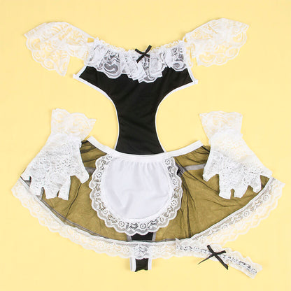 SUBBLIME 954307 SEXY MAID COSTUME BLACK WHITE S M