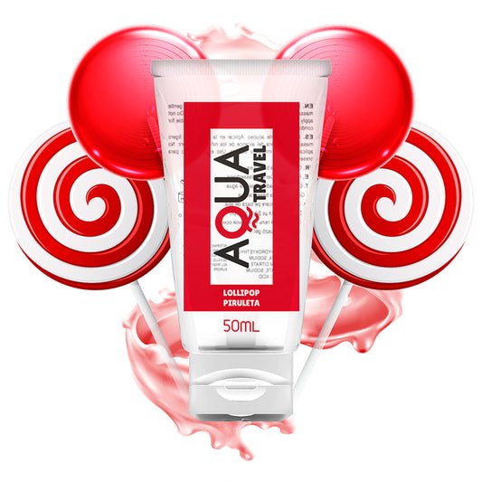 AQUA TRAVEL LOLLIPOP FLAVOUR WATERBASED LUBRICANT 50 ML