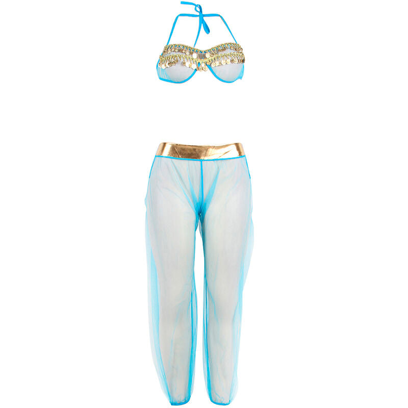 SUBBLIME INDIA STYLE BLUE LINGERIE SET S M