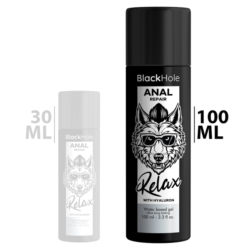 BLACK HOLE ANAL REPAIR WATER BASED RELAX WITH HYALURON 100 ML