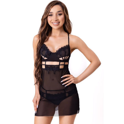 LIVCO CORSETTI FASHION MAIA 20247 BABYDOLL THONG BLACK S M