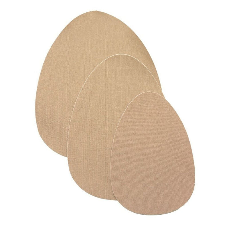 BYE BRA BREASTS ENHANCER 3 PAIRS OF SATIN BEIGE CUP A C