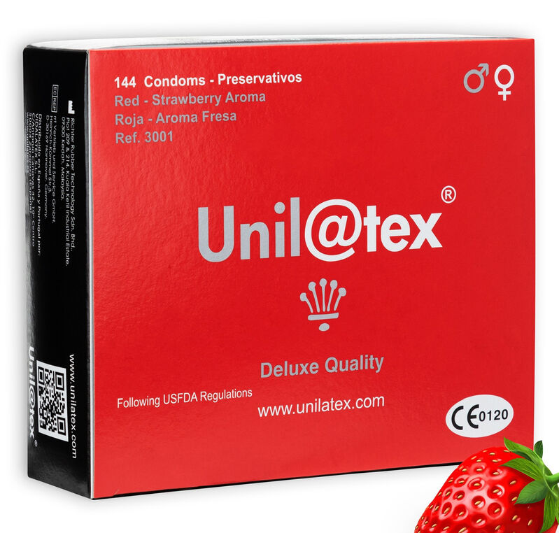 UNILATEX RED STRAWBERRY PRESERVATIVES 144 UNITS