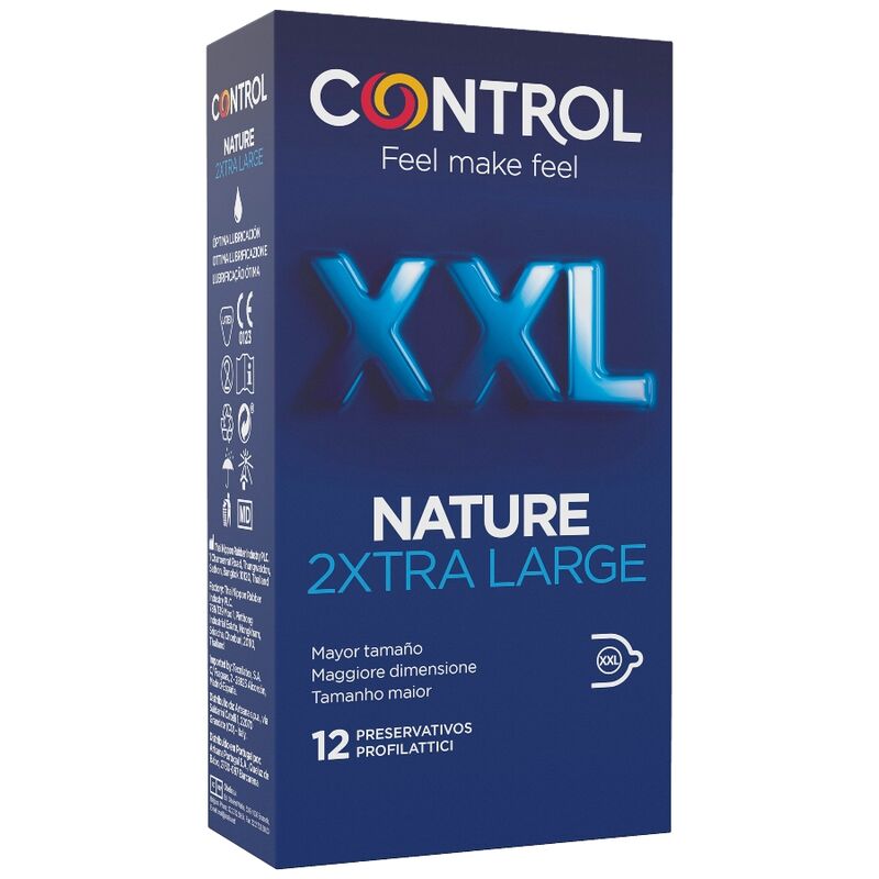 CONTROL NATURE 2XTRA LARGE XXL CONDOMS 12 UNITS