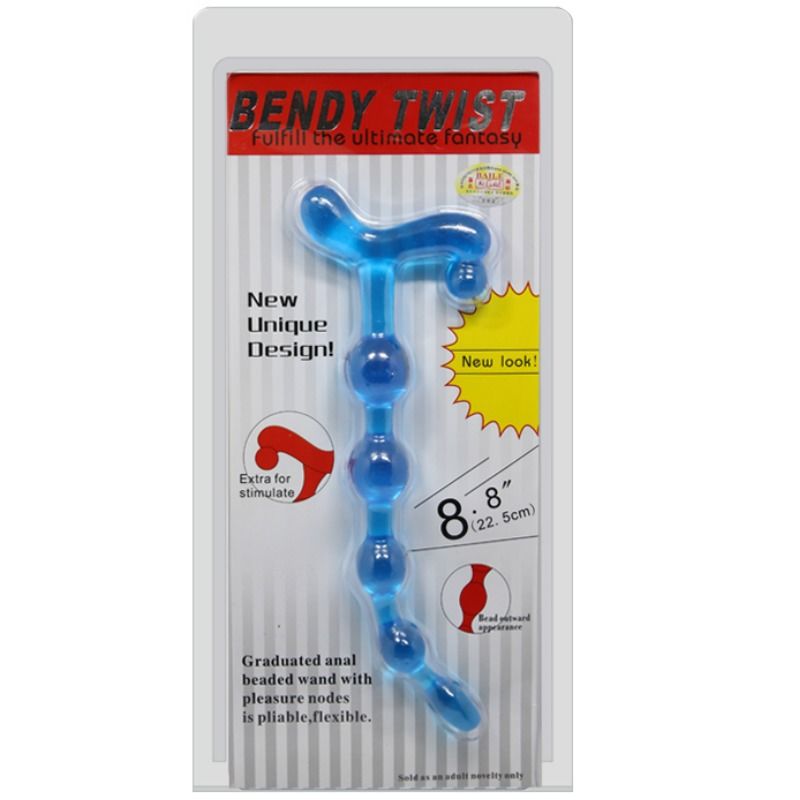 BAILE BENDY TWIST BLUE ANAL BALLS