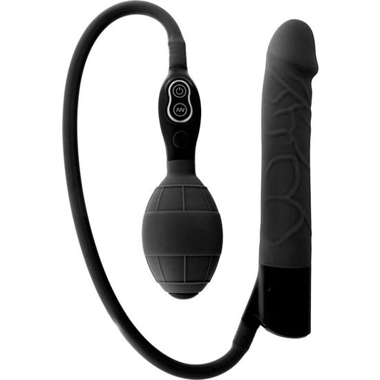 SEVEN CREATIONS BLACK INFLATABLE VIBRATOR