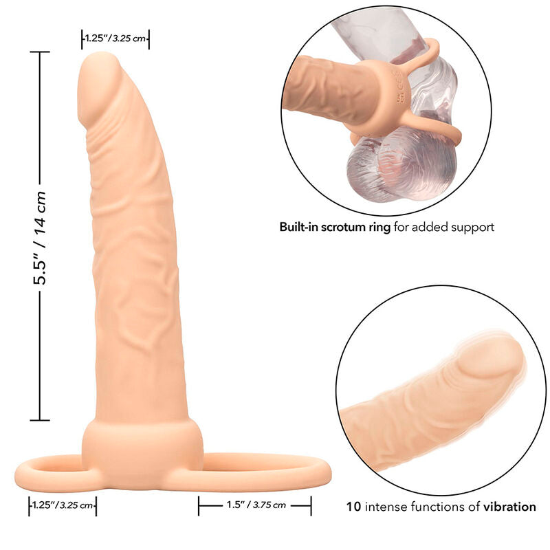 CALEXOTICS PERFORMANCE MAXX RECHARGABLE DUAL PENETRATOR LIGHT SKIN