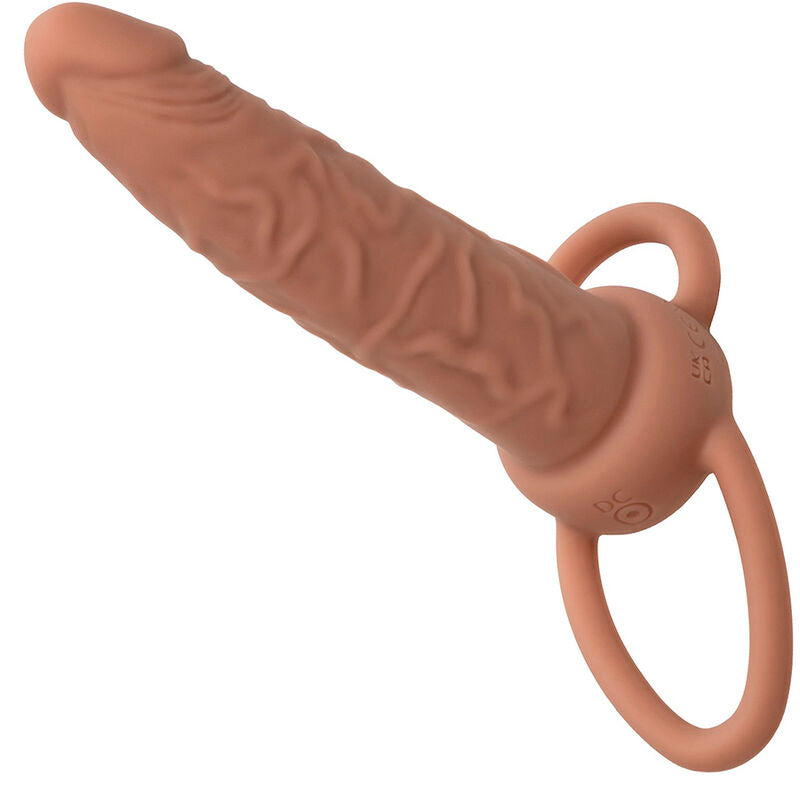 CALEXOTICS PERFORMANCE MAXX RECHARGABLE DUAL PENETRATOR BROWN SKIN