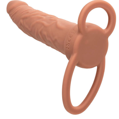 CALEXOTICS PERFORMANCE MAXX RECHARGABLE DUAL PENETRATOR BROWN SKIN