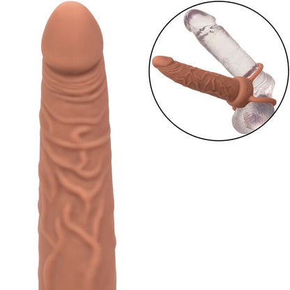 CALEXOTICS PERFORMANCE MAXX RECHARGABLE DUAL PENETRATOR BROWN SKIN