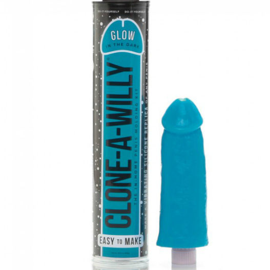 CLONE A WILLY LUMINESCENT BLUE PENIS CLONER WITH VIBRATOR