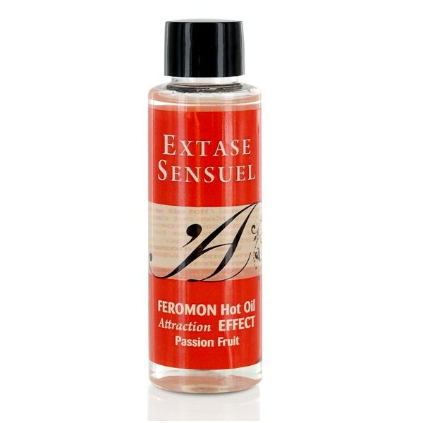 EXTASE SENSUAL HEAT EFFECT MASSAGE OIL WITH PASSION FRUIT PHEROMONES 100 ML