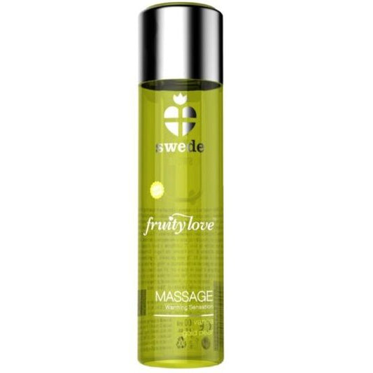 SWEDE FRUITY LOVE WARMING EFFECT MASSAGE OIL VANILLA AND GOLD PEAR 60 ML