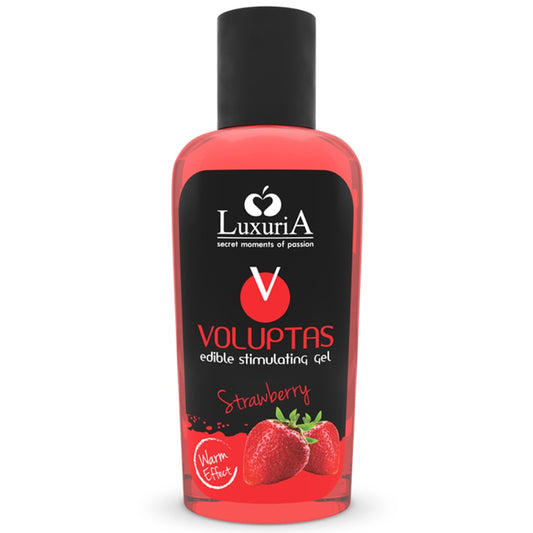 INTIMATELINE LUXURIA VOLUPTAS EDIBLE MASSAGE GEL WARMING EFFECT STRAWBERRY 100 ML