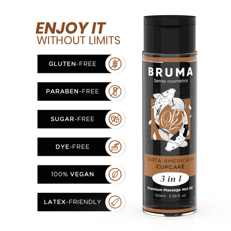 BRUMA PREMIUM MASSAGE HOT OIL CUPCAKE 3 IN 1 100 ML