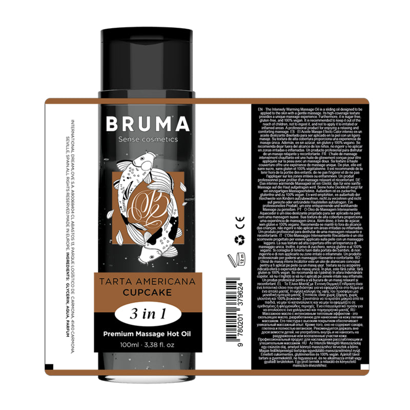 BRUMA PREMIUM MASSAGE HOT OIL CUPCAKE 3 IN 1 100 ML