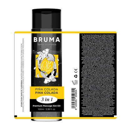 BRUMA PREMIUM MASSAGE HOT OIL PINA COLADA 3 IN 1 100 ML