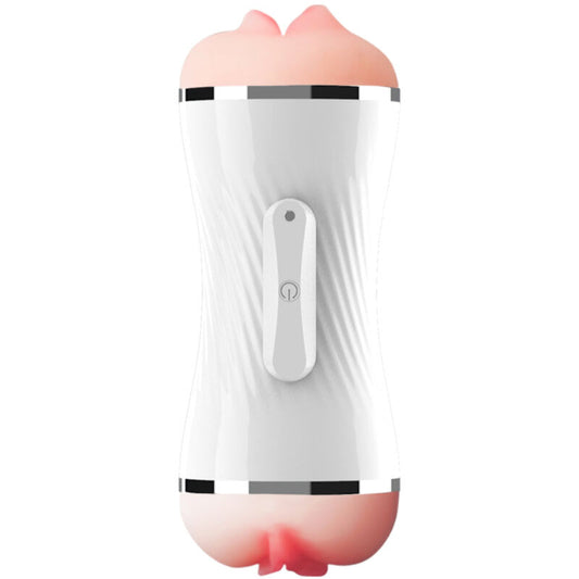 ARMONY DOUBLE VAGINA MOUTH VIBRATOR MASTURBATOR WHITE