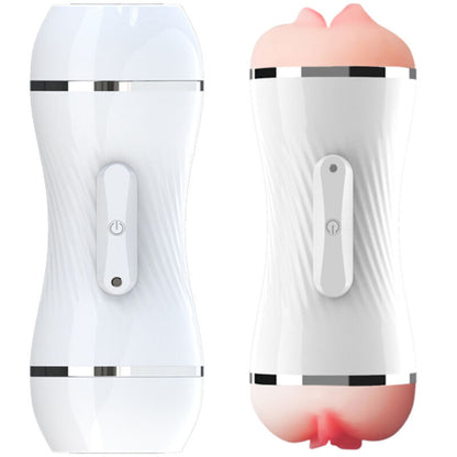 ARMONY DOUBLE VAGINA MOUTH VIBRATOR MASTURBATOR WHITE