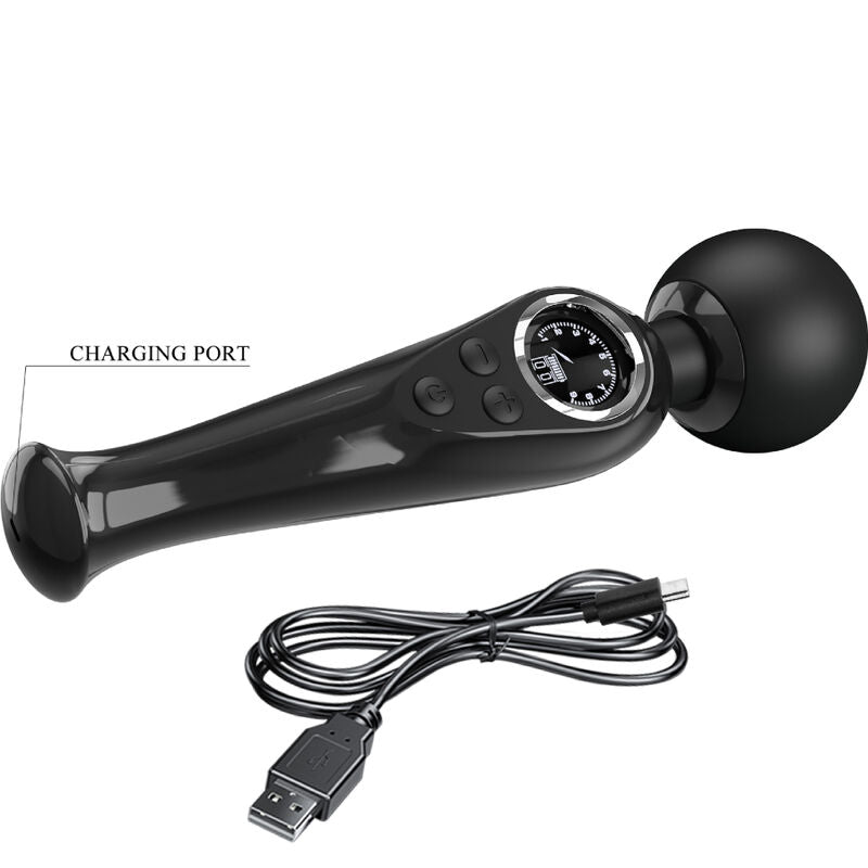 PRETTY LOVE SKYLER VIBRATOR WAND BLACK