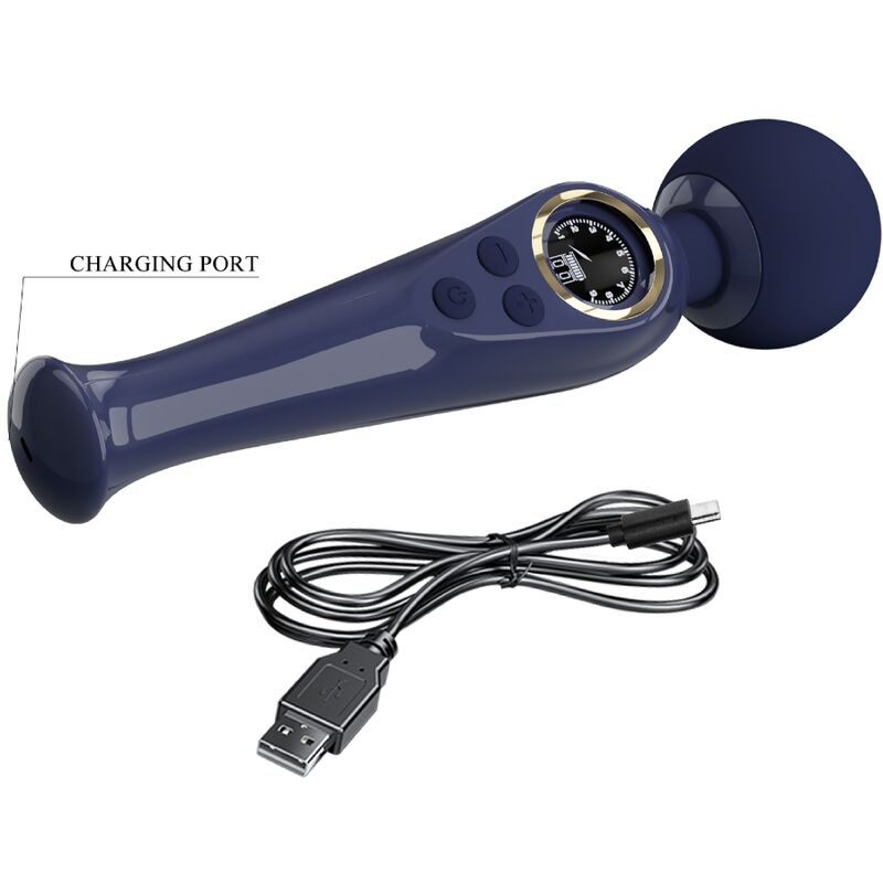 PRETTY LOVE SKYLER VIBRATOR WAND BLUE