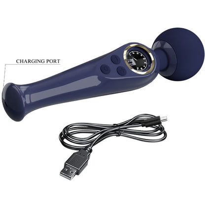 PRETTY LOVE SKYLER VIBRATOR WAND BLUE