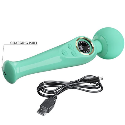 PRETTY LOVE SKYLER GREEN WAND VIBRATOR